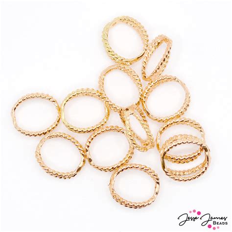 metallic beads in oxbow cage box|16x14MM Bead Cage Set in Gold .